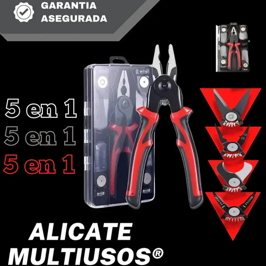 Alicate 5 EN 1 con puntas intercambiables🔄🛠️